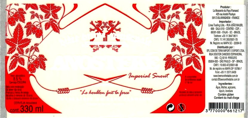 etiquette BRASSERIE DU PAYS FLAMAND 57