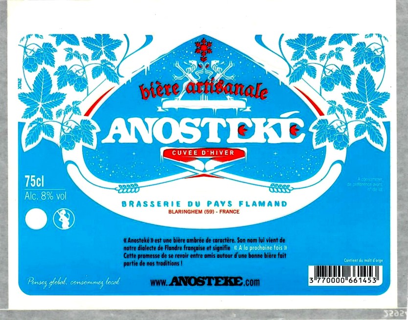 etiquette BRASSERIE DU PAYS FLAMAND 60