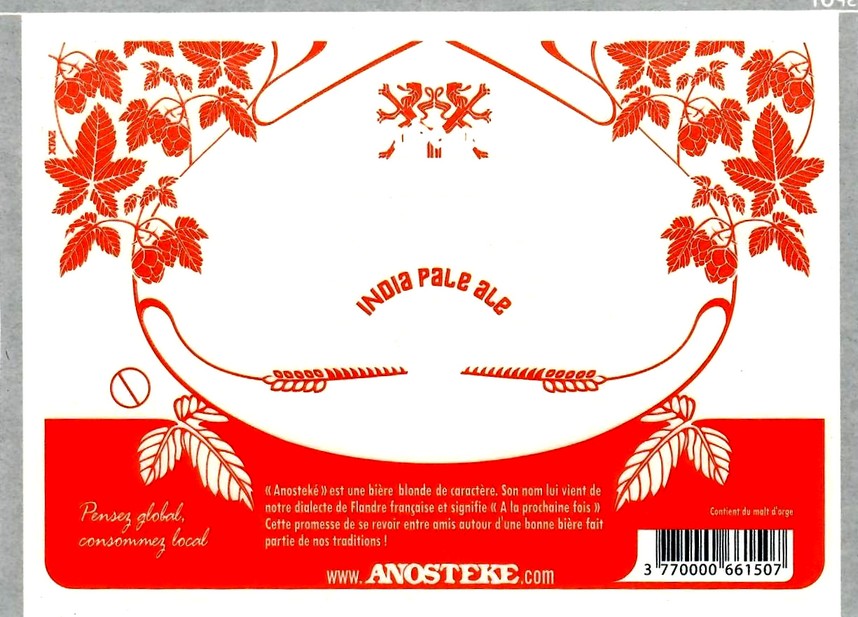 etiquette BRASSERIE DU PAYS FLAMAND 64