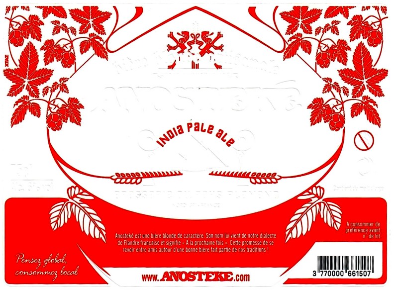 etiquette BRASSERIE DU PAYS FLAMAND 65