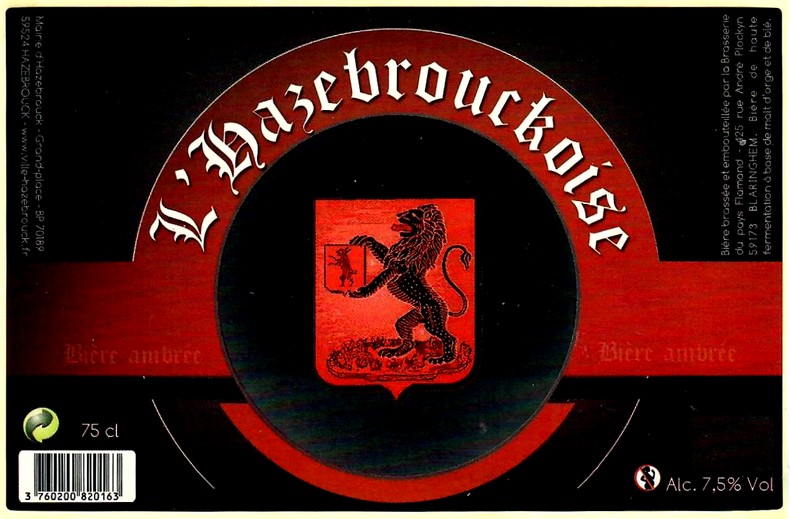 etiquette BRASSERIE DU PAYS FLAMAND 84