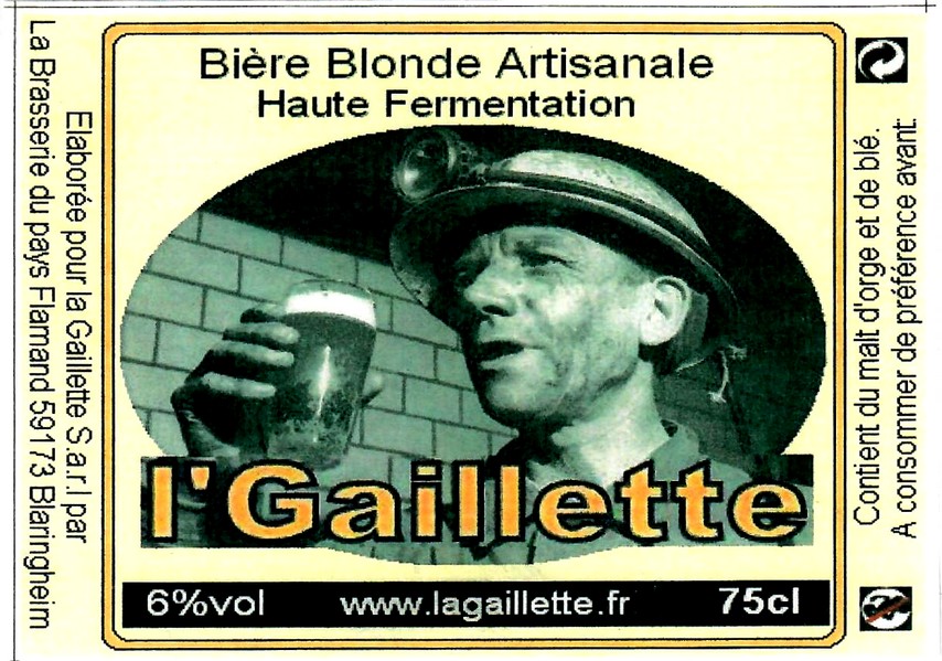 etiquette BRASSERIE DU PAYS FLAMAND 97