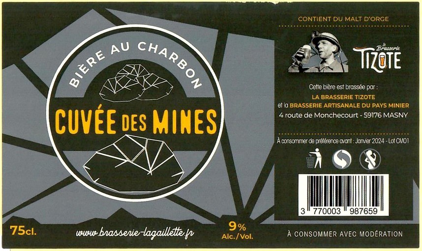 Etiquette BRASSERIE DU PAYS MINIER 13