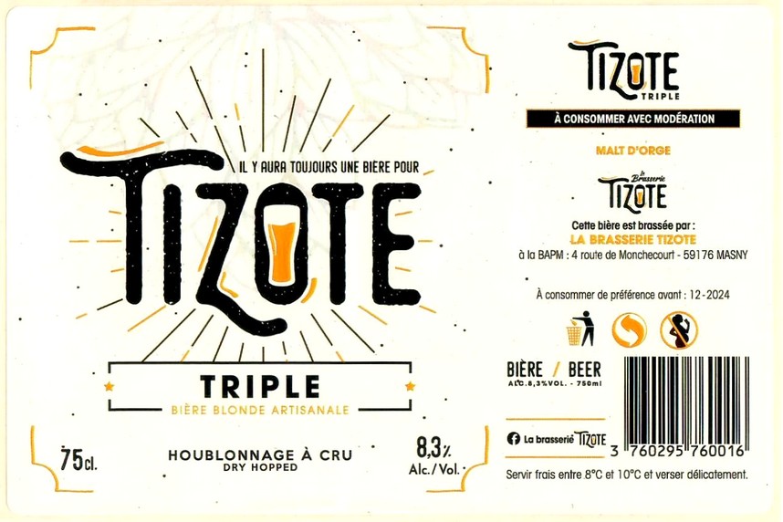 Etiquette BRASSERIE DU PAYS MINIER 21