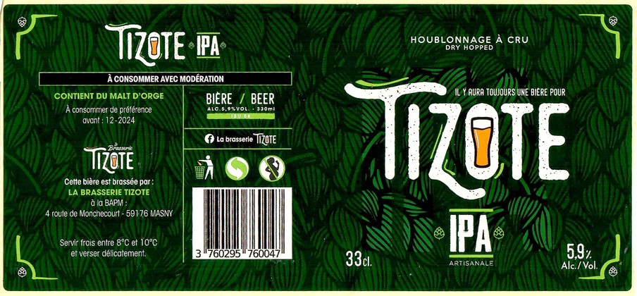 Etiquette BRASSERIE DU PAYS MINIER 25