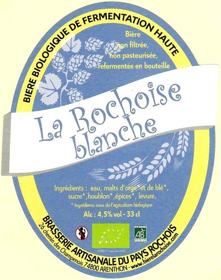 Etiquette BRASSERIE DU PAYS ROCHOIS 01