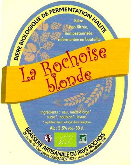Etiquette BRASSERIE DU PAYS ROCHOIS 02