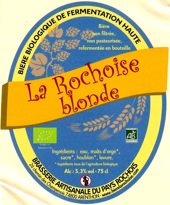 Etiquette BRASSERIE DU PAYS ROCHOIS 10