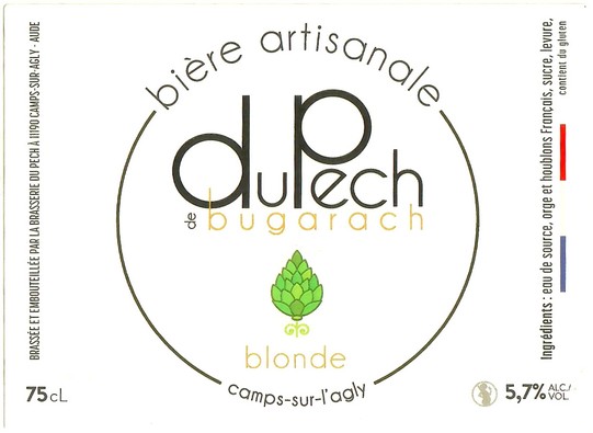 Etiquette BRASSERIE DU PECH 01