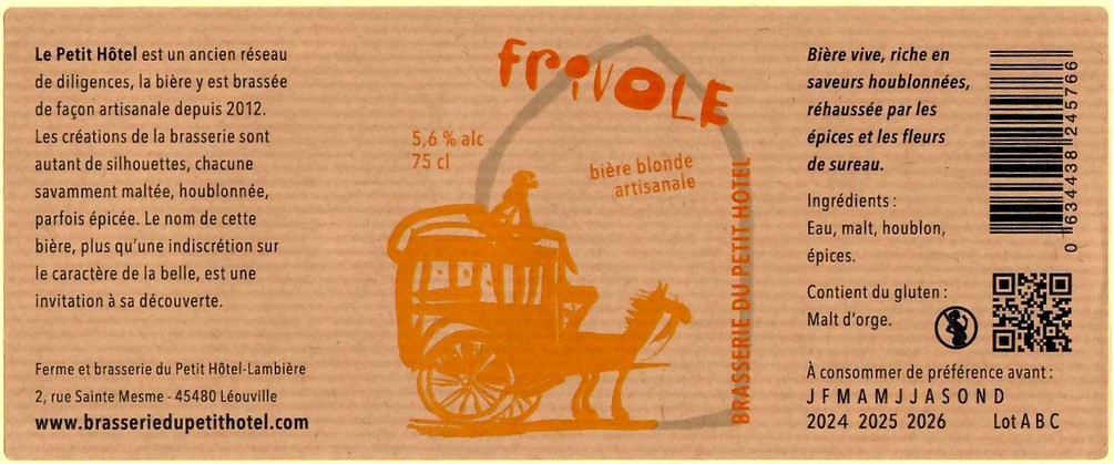 Etiquette BRASSERIE DU PETIT HOTEL 04