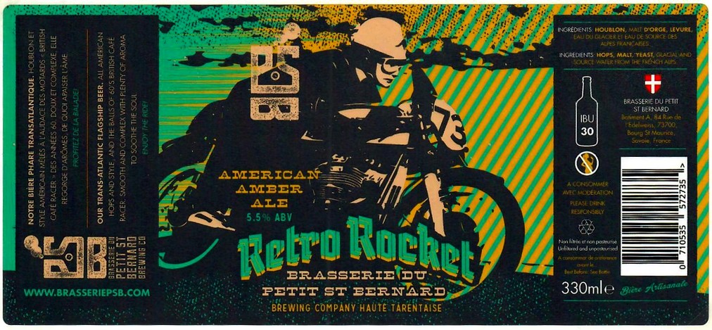 Etiquette BRASSERIE DU PETIT SAINT BERNARD 01