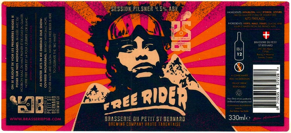 Etiquette BRASSERIE DU PETIT SAINT BERNARD 03