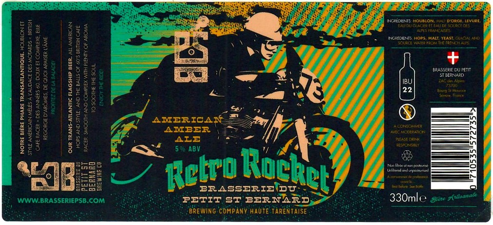 Etiquette BRASSERIE DU PETIT SAINT BERNARD 05