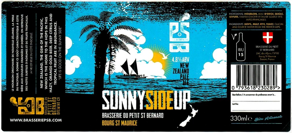 Etiquette BRASSERIE DU PETIT SAINT BERNARD 07