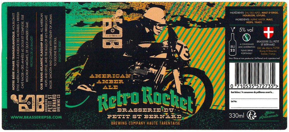 Etiquette BRASSERIE DU PETIT SAINT BERNARD 14