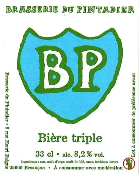 Etiquette BRASSERIE DU PINTADIER 35