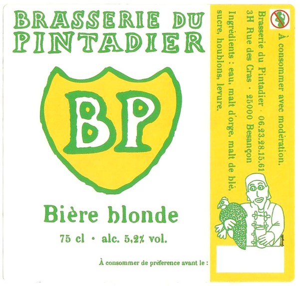 Etiquette BRASSERIE DU PINTADIER 38