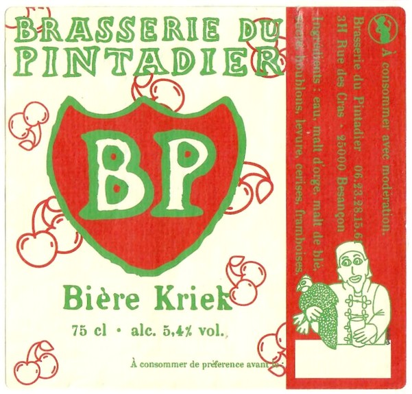 Etiquette BRASSERIE DU PINTADIER 43