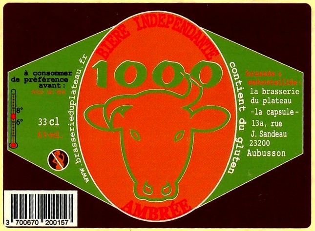 Etiquette BRASSERIE DU PLATEAU 24