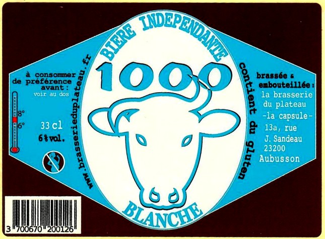 Etiquette BRASSERIE DU PLATEAU 25