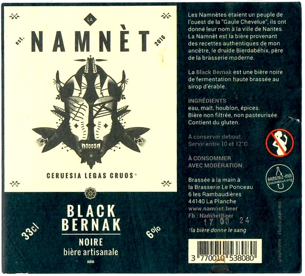 Etiquette BRASSERIE DU PONCEAU 07