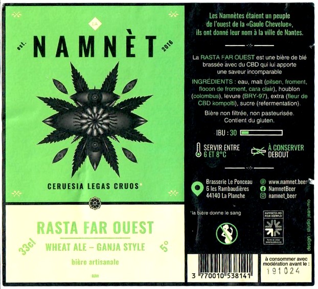 Etiquette BRASSERIE DU PONCEAU 08