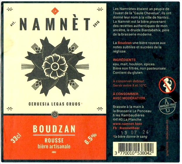 Etiquette BRASSERIE DU PONCEAU 12