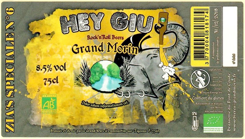 Etiquette BRASSERIE DU PONT DE COUDE 39