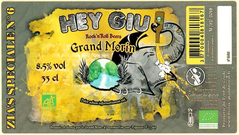 Etiquette BRASSERIE DU PONT DE COUDE 40