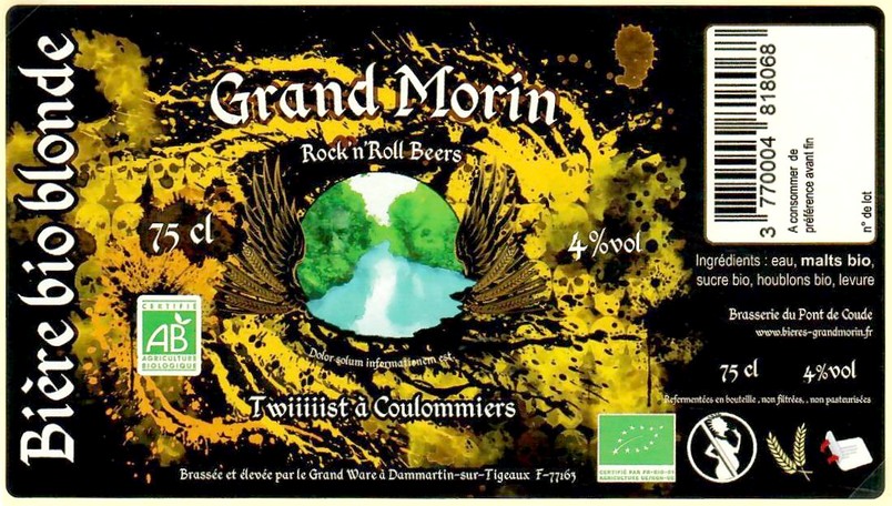 Etiquette BRASSERIE DU PONT DE COUDE 55