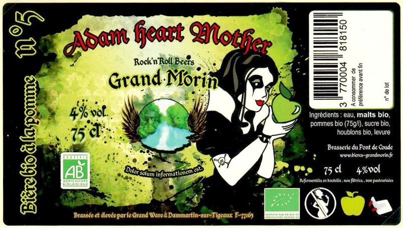 Etiquette BRASSERIE DU PONT DE COUDE 60