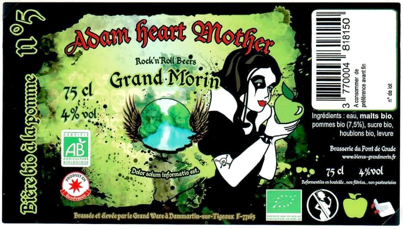 Etiquette BRASSERIE DU PONT DE COUDE 70