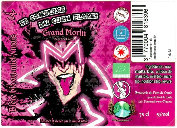 Etiquette BRASSERIE DU PONT DE COUDE 75