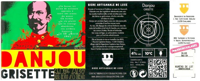 Etiquette BRASSERIE DU QUERCORB 01