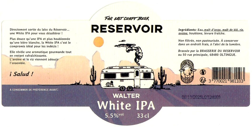 Etiquette BRASSERIE DU RESERVOIR 01