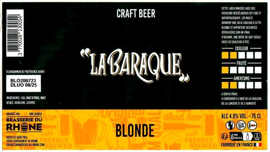 Etiquette BRASSERIE DU RHONE 02