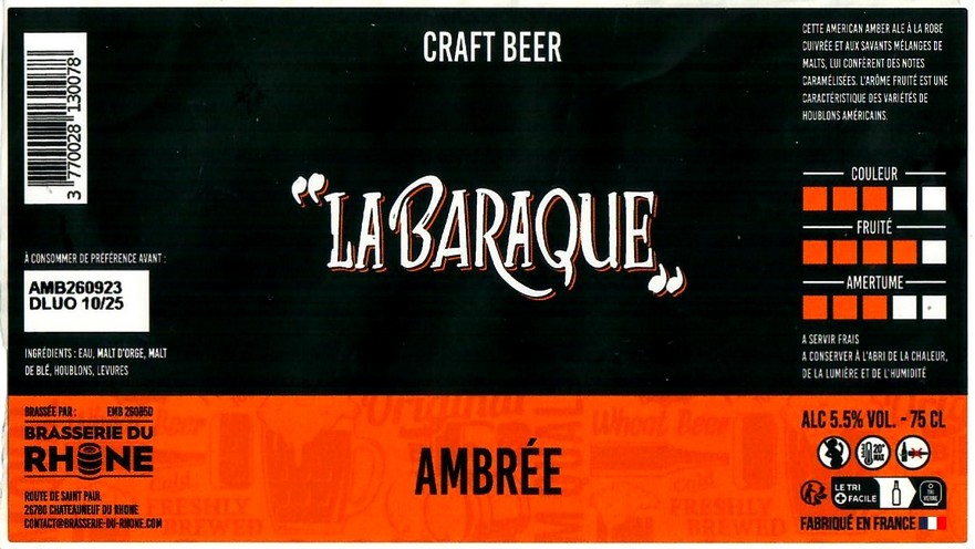 Etiquette BRASSERIE DU RHONE 03