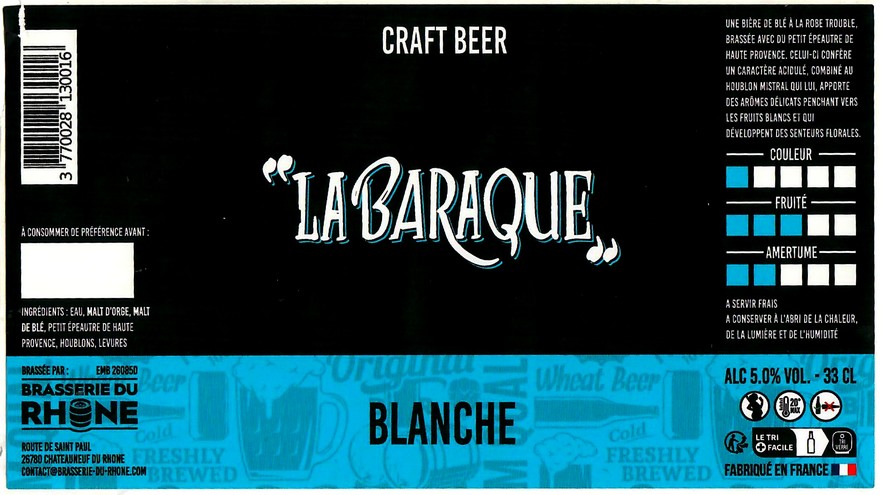 Etiquette BRASSERIE DU RHONE 06