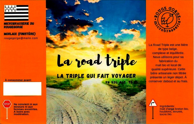 etiquette BRASSERIE DU ROUGE GORGE 01