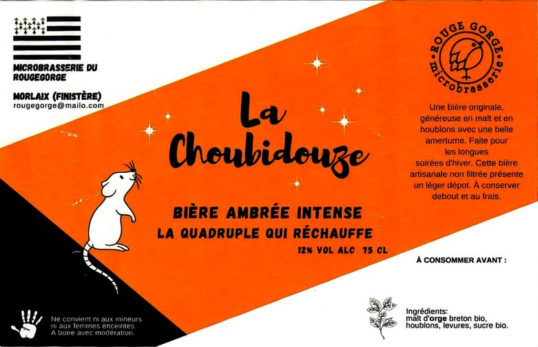 etiquette BRASSERIE DU ROUGE GORGE 02