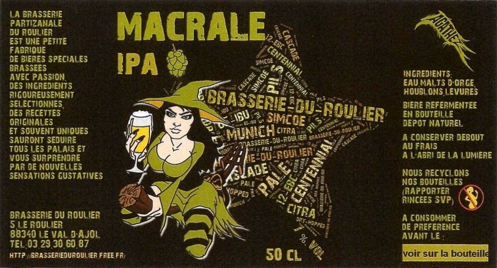 Etiquette BRASSERIE DU ROULIER 12