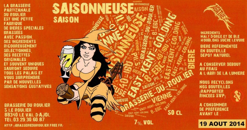 Etiquette BRASSERIE DU ROULIER 25