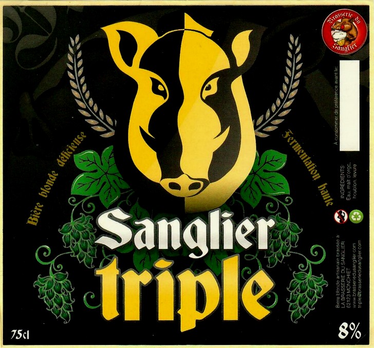 etiquette BRASSERIE DU SANGLIER 03