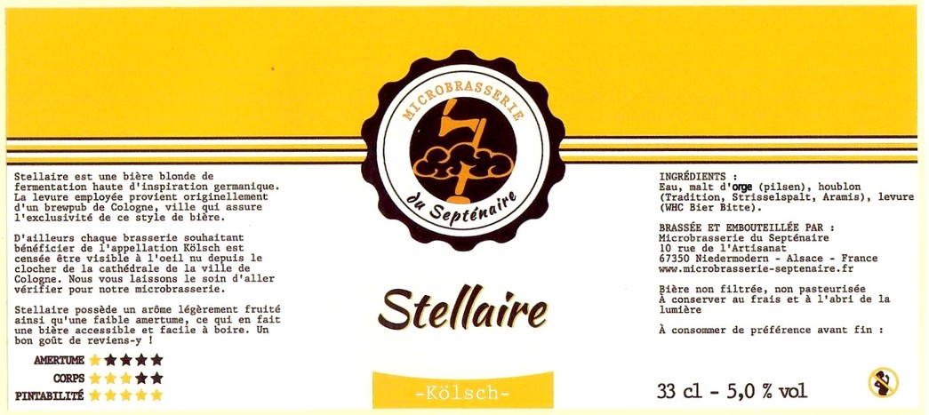 Etiquette BRASSERIE DU SEPTENAIRE 03