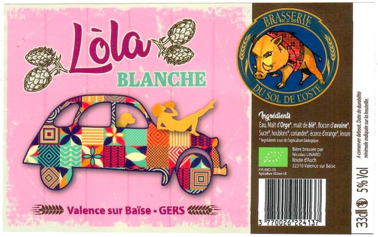 Etiquette BRASSERIE DU SOL DE L'OSTE 03