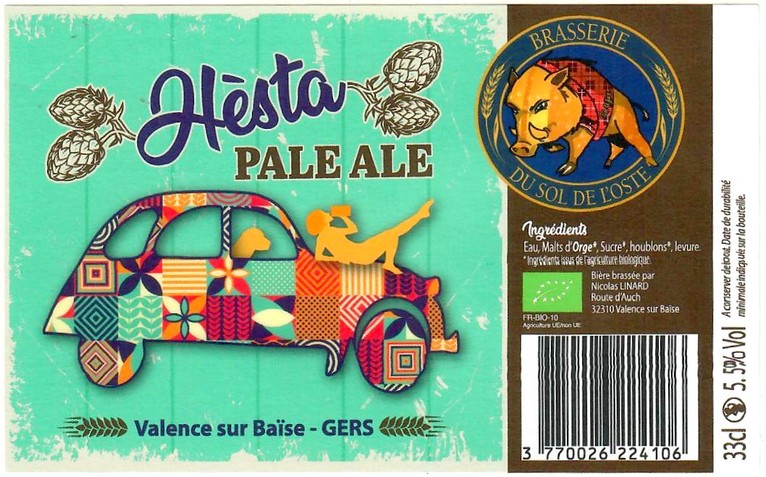 Etiquette BRASSERIE DU SOL DE L'OSTE 05