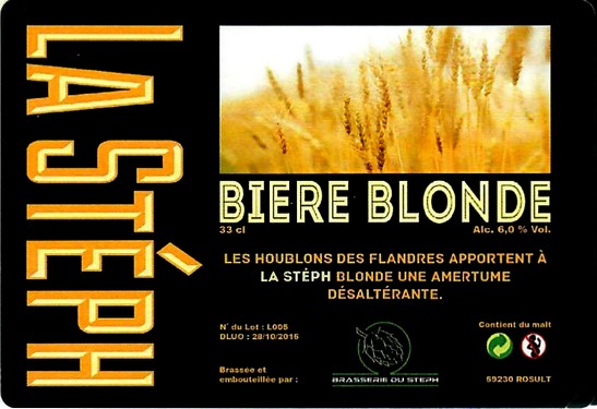 etiquette BRASSERIE DU STEPH 03