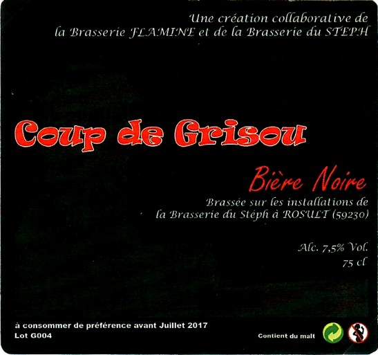 etiquette BRASSERIE DU STEPH 12