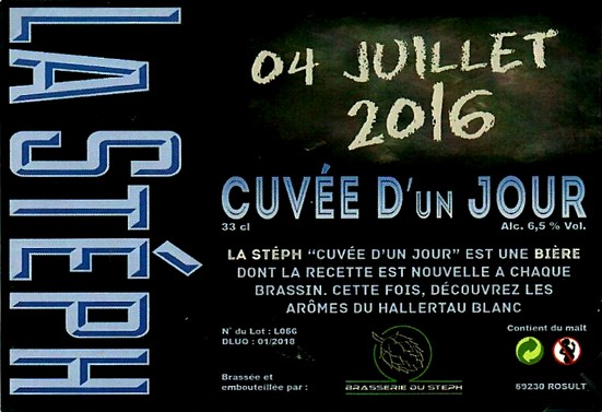 etiquette BRASSERIE DU STEPH 14