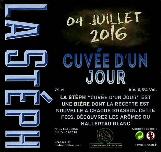 etiquette BRASSERIE DU STEPH 17